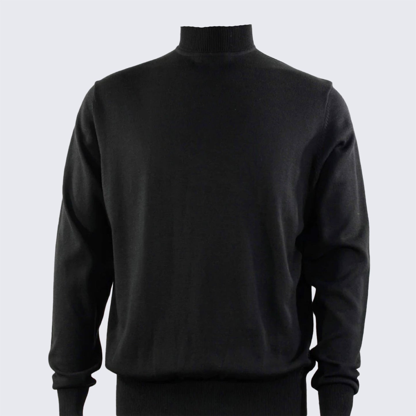 Men's Black Turtleneck Sweater