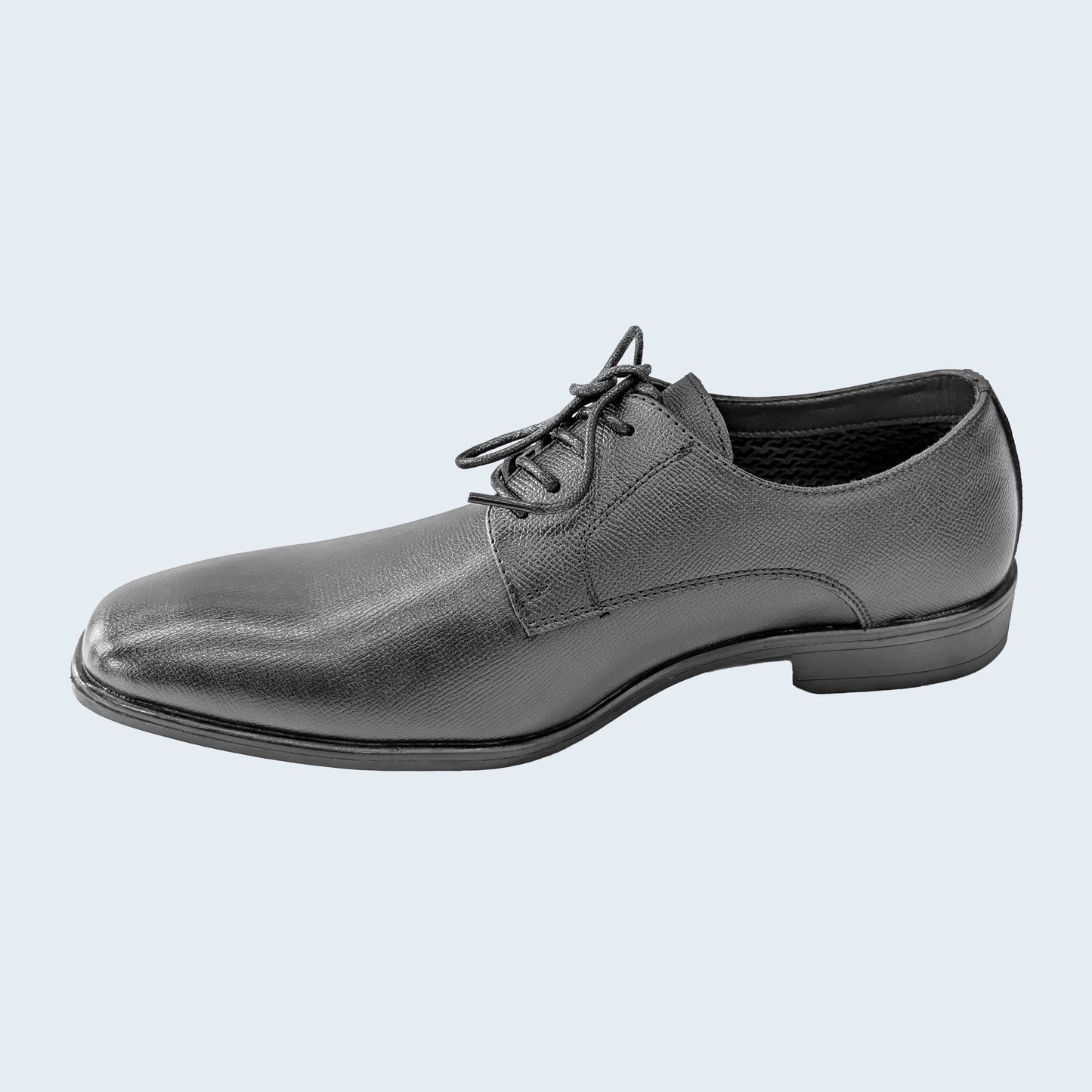 Men's Black Leather Oxford Dress Shoes by Allure