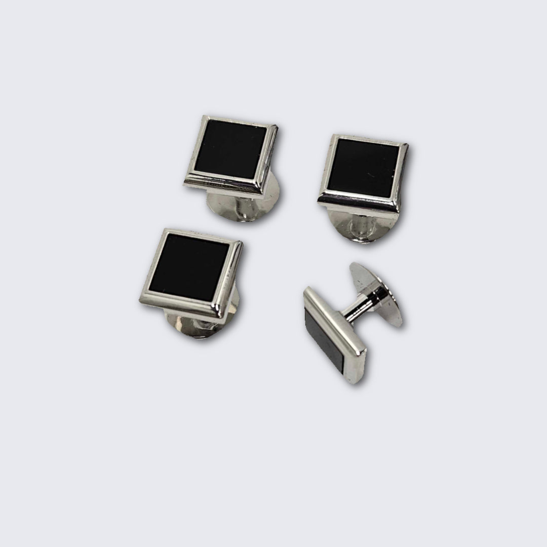 Onyx Silver Square Formal Set